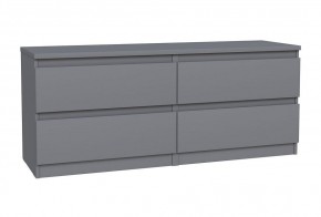 2.03.03.100.4 КАСТОР тумба 4 ящика RU серая в Новом Уренгое - novyy-urengoy.ok-mebel.com | фото