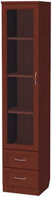 Шкаф для книг с ящиками узкий арт. 220 в Новом Уренгое - novyy-urengoy.ok-mebel.com | фото 2
