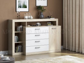 Ангара Комод (Белый глянец/Сонома) в Новом Уренгое - novyy-urengoy.ok-mebel.com | фото 2
