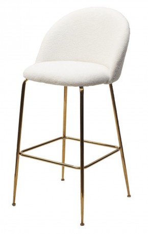 Барный стул GLADE NINI-01 Белый, teddy / золотой каркас М-City в Новом Уренгое - novyy-urengoy.ok-mebel.com | фото