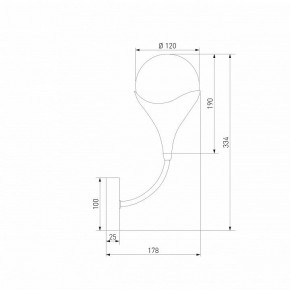 Бра Eurosvet Calyx 60168/1 латунь в Новом Уренгое - novyy-urengoy.ok-mebel.com | фото 3