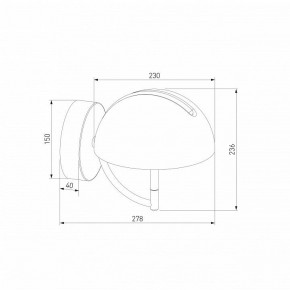 Бра Eurosvet Emisfero 50083/1 LED золото в Новом Уренгое - novyy-urengoy.ok-mebel.com | фото 3