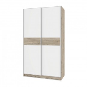 БРАУН Б645 Шкаф-купе (дуб серый/белый) в Новом Уренгое - novyy-urengoy.ok-mebel.com | фото