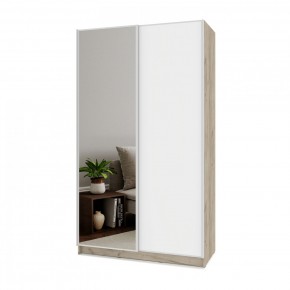 БРАУН Б652 Шкаф-купе (дуб серый/белый) в Новом Уренгое - novyy-urengoy.ok-mebel.com | фото