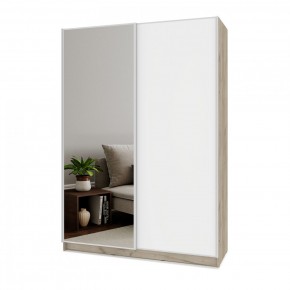БРАУН Б662 Шкаф-купе (дуб серый/белый) в Новом Уренгое - novyy-urengoy.ok-mebel.com | фото