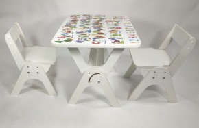 Детский растущий стол-парта и два стула Я САМ "Умка-Дуо" (Алфавит) в Новом Уренгое - novyy-urengoy.ok-mebel.com | фото