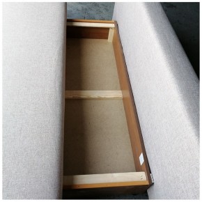 Диван-кровать Комфорт без подлокотников BALTIC GREY (2 подушки) в Новом Уренгое - novyy-urengoy.ok-mebel.com | фото 4