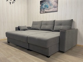 Диван угловой Комфорт-3 (НПБ+МДФ) велюр Galaxy Lite 26 в Новом Уренгое - novyy-urengoy.ok-mebel.com | фото 3