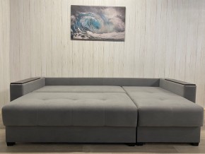 Диван угловой Комфорт-3 (НПБ+МДФ) велюр Galaxy Lite 26 в Новом Уренгое - novyy-urengoy.ok-mebel.com | фото 4