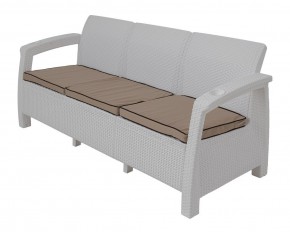 Диван Yalta Premium Sofa 3 Set (Ялта) белый (+подушки под спину) в Новом Уренгое - novyy-urengoy.ok-mebel.com | фото