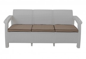 Диван Yalta Premium Sofa 3 Set (Ялта) белый (+подушки под спину) в Новом Уренгое - novyy-urengoy.ok-mebel.com | фото 2