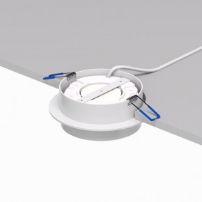 DK2090-WH Встраиваемый светильник FLAT, IP 20, до 15 Вт, GX53, LED, белый, алюминий в Новом Уренгое - novyy-urengoy.ok-mebel.com | фото 3