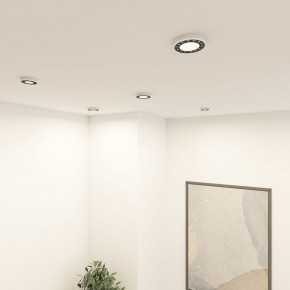 DK2441-WB Встраиваемый светильник DUAL 9+9 Вт, LED 4000K, IP 20, d120mm, белый/черный, алюминий/акрил в Новом Уренгое - novyy-urengoy.ok-mebel.com | фото 2