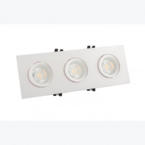 DK3023-WH Встраиваемый светильник, IP 20, 10 Вт, GU5.3, LED, белый, пластик в Новом Уренгое - novyy-urengoy.ok-mebel.com | фото