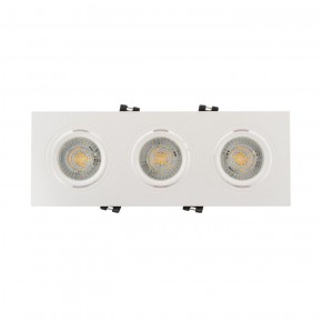 DK3023-WH Встраиваемый светильник, IP 20, 10 Вт, GU5.3, LED, белый, пластик в Новом Уренгое - novyy-urengoy.ok-mebel.com | фото 2