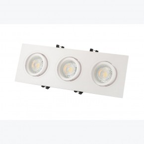 DK3023-WH Встраиваемый светильник, IP 20, 10 Вт, GU5.3, LED, белый, пластик в Новом Уренгое - novyy-urengoy.ok-mebel.com | фото 4