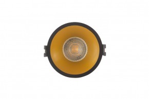 DK3026-BG Встраиваемый светильник, IP 20, 10 Вт, GU5.3, LED, черный/золотой, пластик в Новом Уренгое - novyy-urengoy.ok-mebel.com | фото