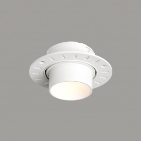DK3056-WH Встраиваемый светильник под шпатлевку, IP20, до 15 Вт, LED, GU5,3, белый, пластик в Новом Уренгое - novyy-urengoy.ok-mebel.com | фото 1