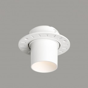 DK3057-WH Встраиваемый светильник под шпатлевку, IP20, до 15 Вт, LED, GU5,3, белый, пластик в Новом Уренгое - novyy-urengoy.ok-mebel.com | фото