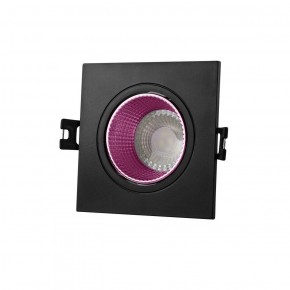 DK3071-BK+PI Встраиваемый светильник, IP 20, 10 Вт, GU5.3, LED, черный/розовый, пластик в Новом Уренгое - novyy-urengoy.ok-mebel.com | фото