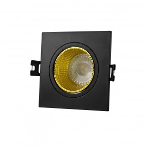 DK3071-BK+YE Встраиваемый светильник, IP 20, 10 Вт, GU5.3, LED, черный/желтый, пластик в Новом Уренгое - novyy-urengoy.ok-mebel.com | фото