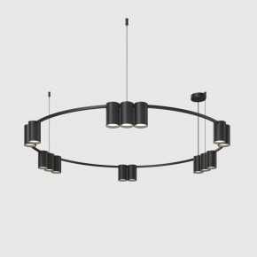 DK4067-BK Подвесной светильник ORBIT, IP20, 15xGU10 LED до 15 Вт, черный матовый, алюминий в Новом Уренгое - novyy-urengoy.ok-mebel.com | фото
