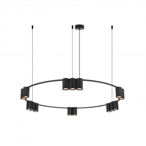 DK4067-BK Подвесной светильник ORBIT, IP20, 15xGU10 LED до 15 Вт, черный матовый, алюминий в Новом Уренгое - novyy-urengoy.ok-mebel.com | фото 3