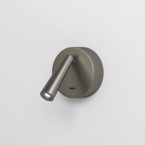 DK5072-DN Бра SHINE WALL со светодиодом, D104*H68, IP20, 3000К, 3W, RA?90, темный никель, алюминий в Новом Уренгое - novyy-urengoy.ok-mebel.com | фото
