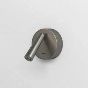 DK5072-DN Бра SHINE WALL со светодиодом, D104*H68, IP20, 3000К, 3W, RA?90, темный никель, алюминий в Новом Уренгое - novyy-urengoy.ok-mebel.com | фото 2