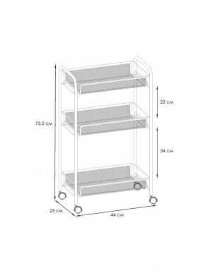 Э 322 С Этажерка "Ладья 2К" Серый в Новом Уренгое - novyy-urengoy.ok-mebel.com | фото 2