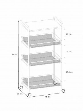 Э 357 С Этажерка "Ладья 34КС" Серый в Новом Уренгое - novyy-urengoy.ok-mebel.com | фото 2