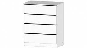 ЭЛЕГАНТ Комод 4 ящика (белый) в Новом Уренгое - novyy-urengoy.ok-mebel.com | фото