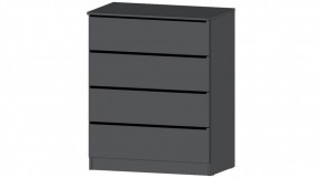 ЭЛЕГАНТ Комод 4 ящика (графит) в Новом Уренгое - novyy-urengoy.ok-mebel.com | фото