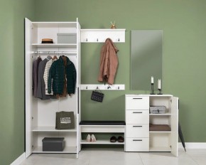 ЭЙР прихожая (модульная) Белый Шагрень в Новом Уренгое - novyy-urengoy.ok-mebel.com | фото 2