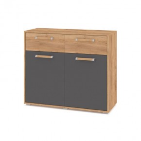 ФЛОРИДА Ф42 Комод (дуб золотой/графит) в Новом Уренгое - novyy-urengoy.ok-mebel.com | фото