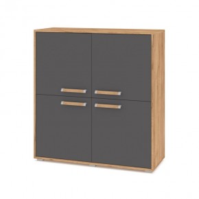 ФЛОРИДА Ф43 Комод (дуб золотой/графит) в Новом Уренгое - novyy-urengoy.ok-mebel.com | фото