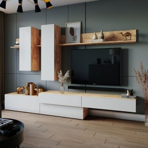 ФРИДА Гостиная (Вотан/Белый глянец) в Новом Уренгое - novyy-urengoy.ok-mebel.com | фото
