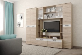 Гостиная Белла (Дуб Сонома/Белый глянец) в Новом Уренгое - novyy-urengoy.ok-mebel.com | фото