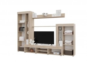 Гостиная Дельта (Сонома/Белый) в Новом Уренгое - novyy-urengoy.ok-mebel.com | фото 2