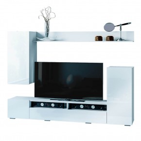 Гостиная Диаманд (белый/белый глянец) в Новом Уренгое - novyy-urengoy.ok-mebel.com | фото 3