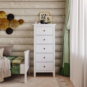Комод 05 Кантри белый с пятью ящиками в Новом Уренгое - novyy-urengoy.ok-mebel.com | фото 4