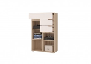Комод АНТАЛИЯ (Сонома/Белый софт) в Новом Уренгое - novyy-urengoy.ok-mebel.com | фото 2
