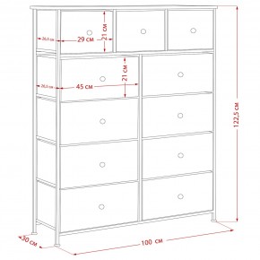 Комод Leset Линкс 11 ящиков (МДФ) в Новом Уренгое - novyy-urengoy.ok-mebel.com | фото 12