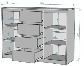 Комод Мальта K118 в Новом Уренгое - novyy-urengoy.ok-mebel.com | фото 2