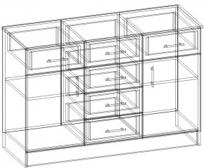 СОФИЯ Комод К1200 2Д (венге/дуб белфорт) в Новом Уренгое - novyy-urengoy.ok-mebel.com | фото 3