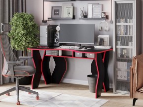 Компьютерный стол КЛ №9.0 (Черный/Красный) в Новом Уренгое - novyy-urengoy.ok-mebel.com | фото 4