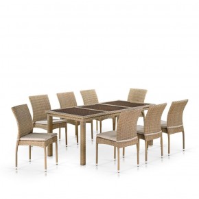 Комплект плетеной мебели T365/Y380B-W65 Light Brown (8+1) в Новом Уренгое - novyy-urengoy.ok-mebel.com | фото 1