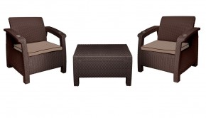 Комплект уличной мебели Yalta Premium Terrace Triple Set (Ялта) шоколадный (+подушки под спину) в Новом Уренгое - novyy-urengoy.ok-mebel.com | фото 7