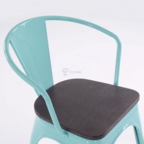 Кресло Barneo N-245 Tolix style Wood  (RAL6027 бирюзовый) в Новом Уренгое - novyy-urengoy.ok-mebel.com | фото 2