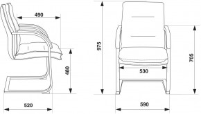 Кресло Бюрократ T-9927SL-LOW-V/BLACK в Новом Уренгое - novyy-urengoy.ok-mebel.com | фото 4